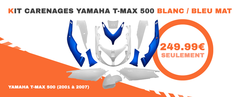 YAMAHA Tmax Blanc Bleu Mat